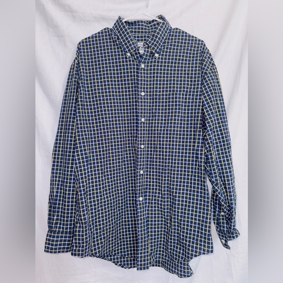 Men's Brooks Brothers Long Sleeve Multicolor Plaid Button Up Cotton Sport Shirt - Picture 1 of 7